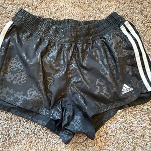 Adidas Women's Black Camo Athletic Shorts